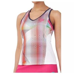 Fila Women's Bevans Park Daybreak Spectrum Racerback Tennis Tank Top Sz Large